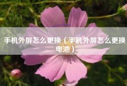 手机外屏怎么更换（手机外屏怎么更换电池）