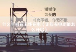 什么手机有无线充电（无线充电功能怎么开启）