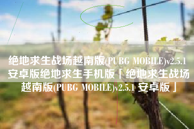 绝地求生战场越南版(PUBG MOBILE)v2.5.1 安卓版绝地求生手机版「绝地求生战场越南版(PUBG MOBILE)v2.5.1 安卓版」